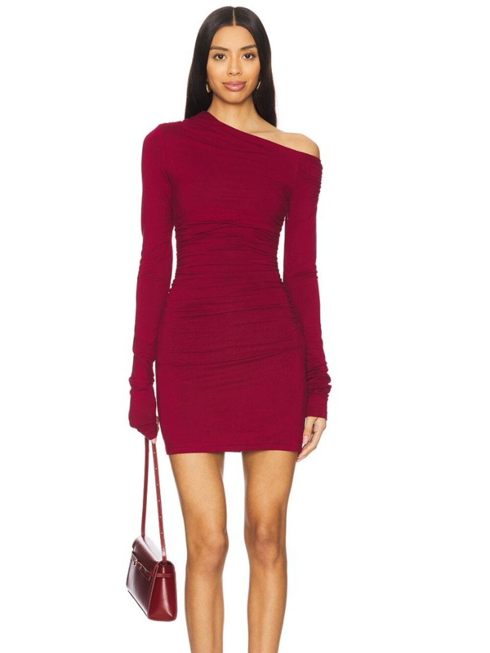 SUPERDOWN Women's Bianca Mini Dress Size XS in Oxblood